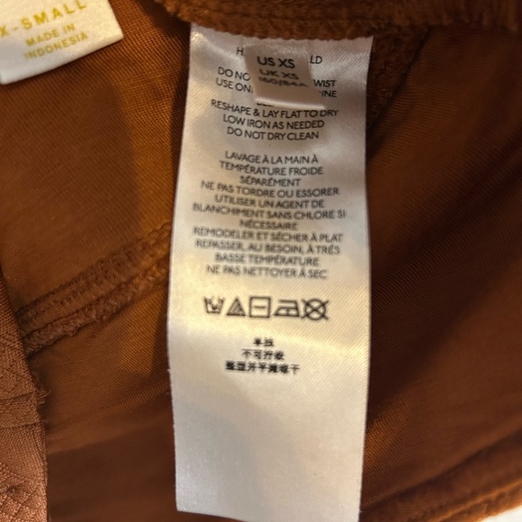 Maeve Anthropologie Pecan Brown Textured Cropped Vest Top XS - Picture 5 of 8